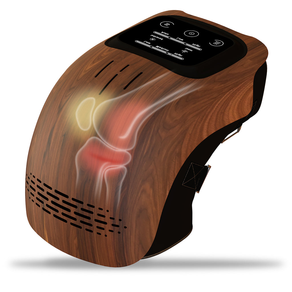 All-in-One Smart Knee Therapy Device Featuring Deep Tissue Massage, Soothing Heat, and Advanced Vibration Technology to Help Recovery from Sports Injuries and Joint Stiffness