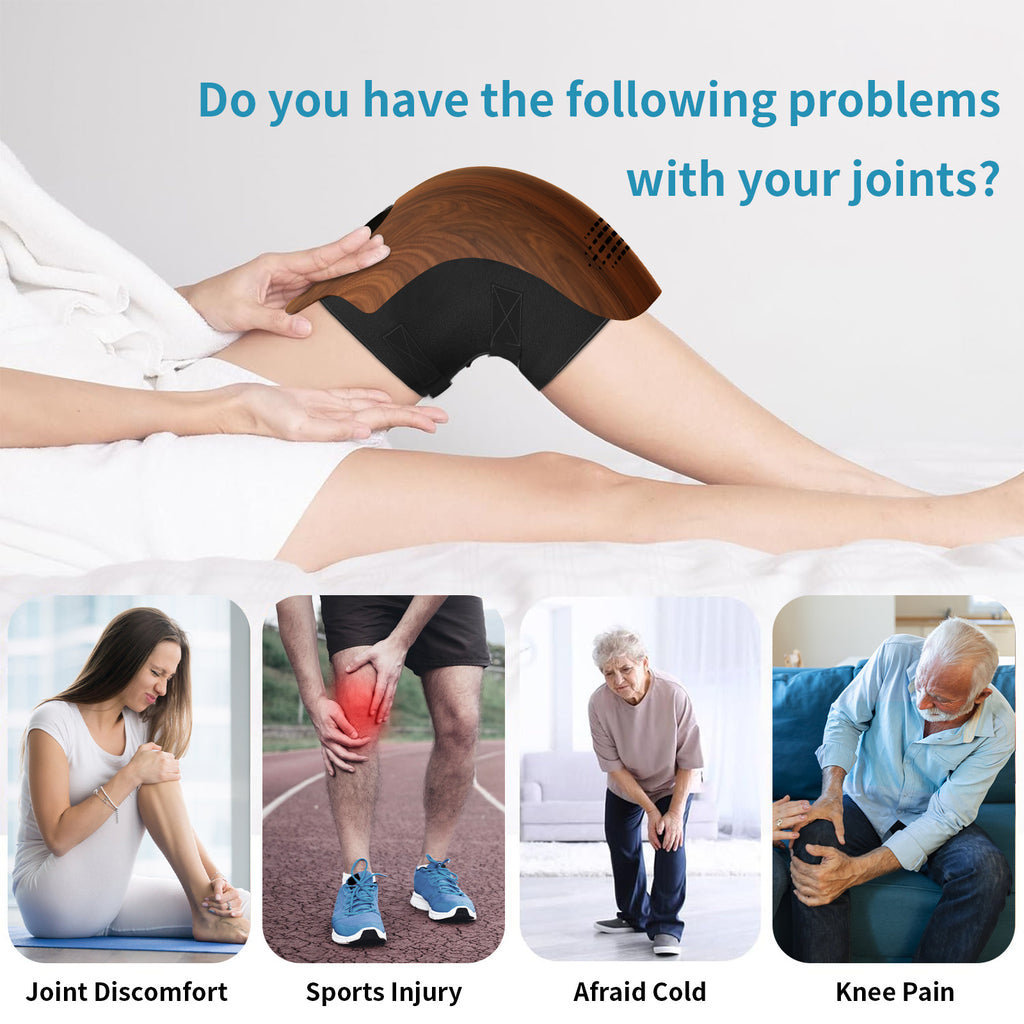 All-in-One Smart Knee Therapy Device Featuring Deep Tissue Massage, Soothing Heat, and Advanced Vibration Technology to Help Recovery from Sports Injuries and Joint Stiffness